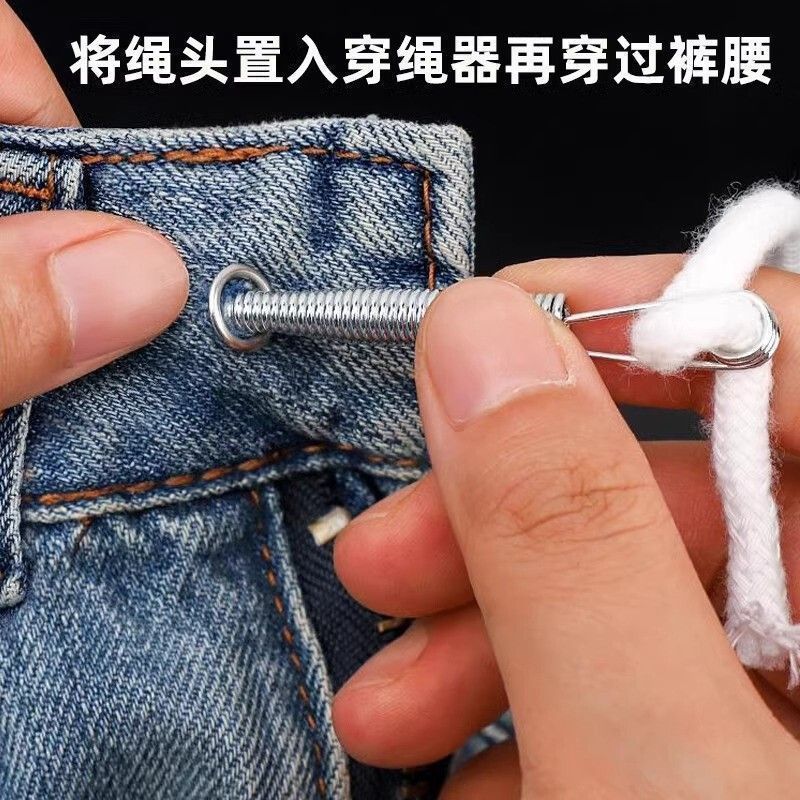 新款弹簧穿绳工具可弯折多功能衣服皮筋穿松紧辅助穿眼器