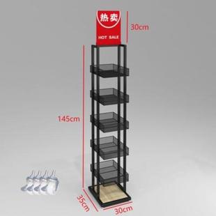 新超市小货架便利店零食架药店置物架饮料展示架化妆品陈列架