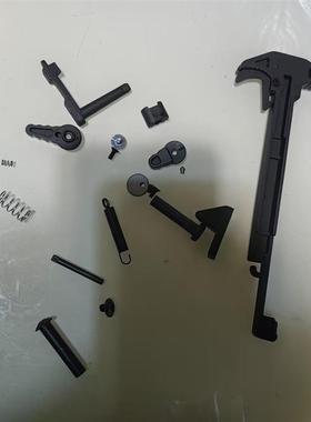 2号玩具金属小件销钉玩具配件SLR金属拉机柄黑色卡笋弹簧释放
