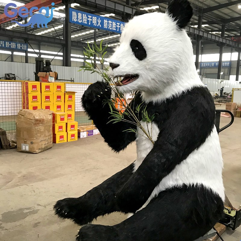 仿真大熊猫模型户外园林动物园公园雕塑装饰动物摆件模型生产厂家