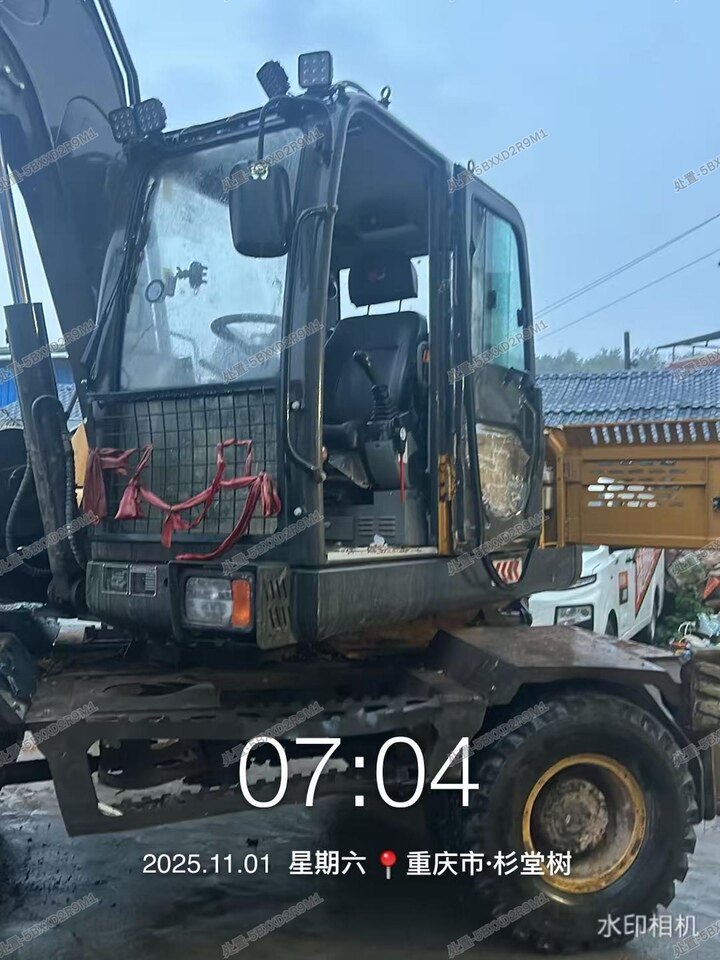 3月25日重庆213博骄牌BJ105-10D轮式液压挖掘机BJ105DMT132400215有夹木器【GCJX】网络拍卖公告