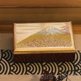 新款日本进物口山中漆器迁首饰盒盒珠宝嫁妆日式高端乔结婚礼生日