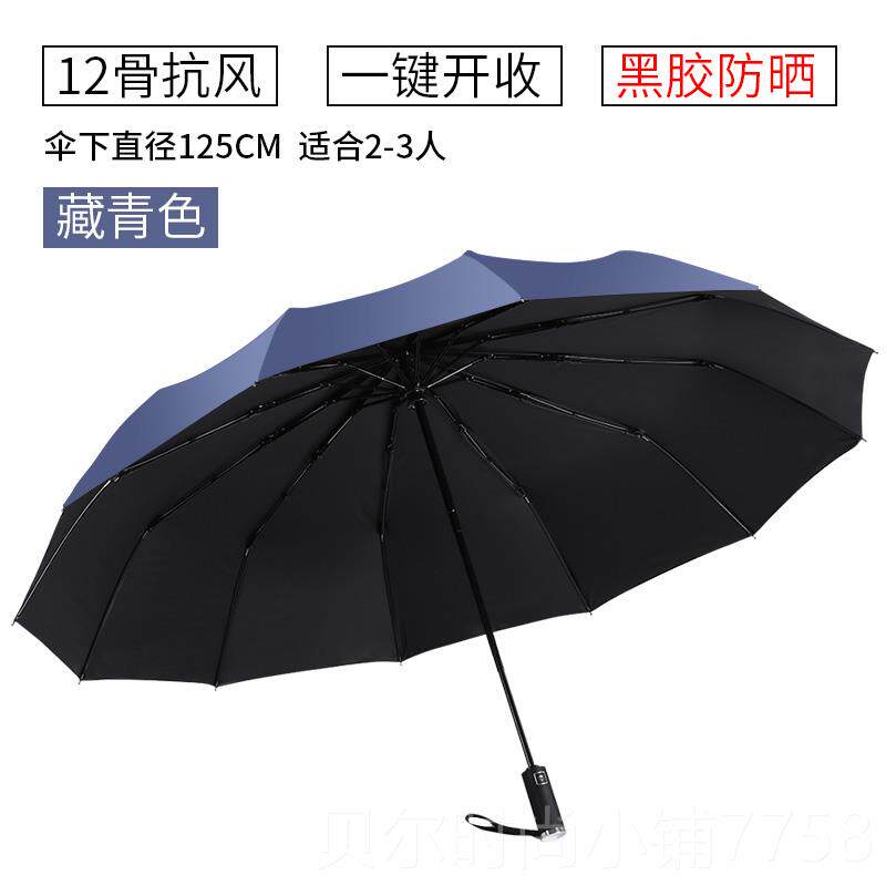 新款大号全自动雨伞反向折叠车载大双人男阳超女加晴雨两用大防晒图片