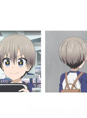 新款SNCOS 宇崎学！妹想要玩 宇崎花cos假元发 U头皮渐变二次短发