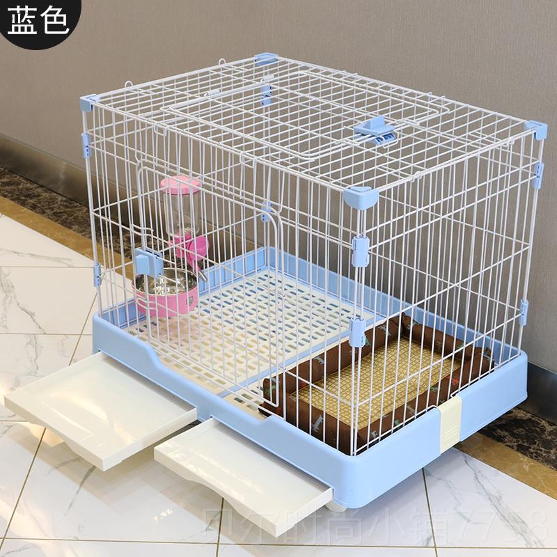 新款宠物狗笼小室内中型犬泰迪博美厕所猫笼子带猫别墅围栏狗子窝