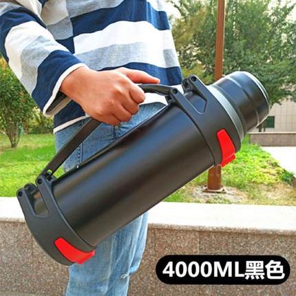 登山2000毫升超大容量保温杯暖水瓶外出304不锈钢喝水杯带把手