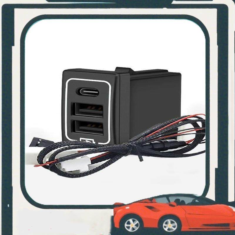 议价普拉多霸道USB充电接口改装兰德酷路泽充电器陆巡车载快充