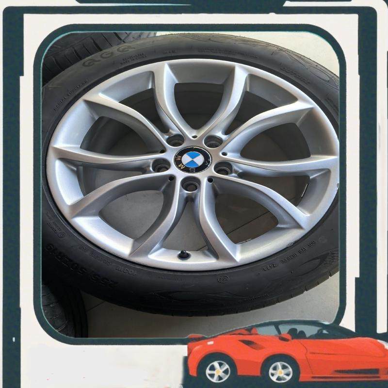 议价宝马X5/X6原厂拆19寸轮毂轮胎搭配2555519万力