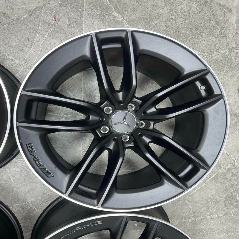 议价奔驰19寸amg gt50轮毂原装落地800来公里拆车一