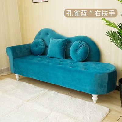 布艺小户型沙发客厅简约现代租贵妃房服装店沙发T椅双人卧室小沙