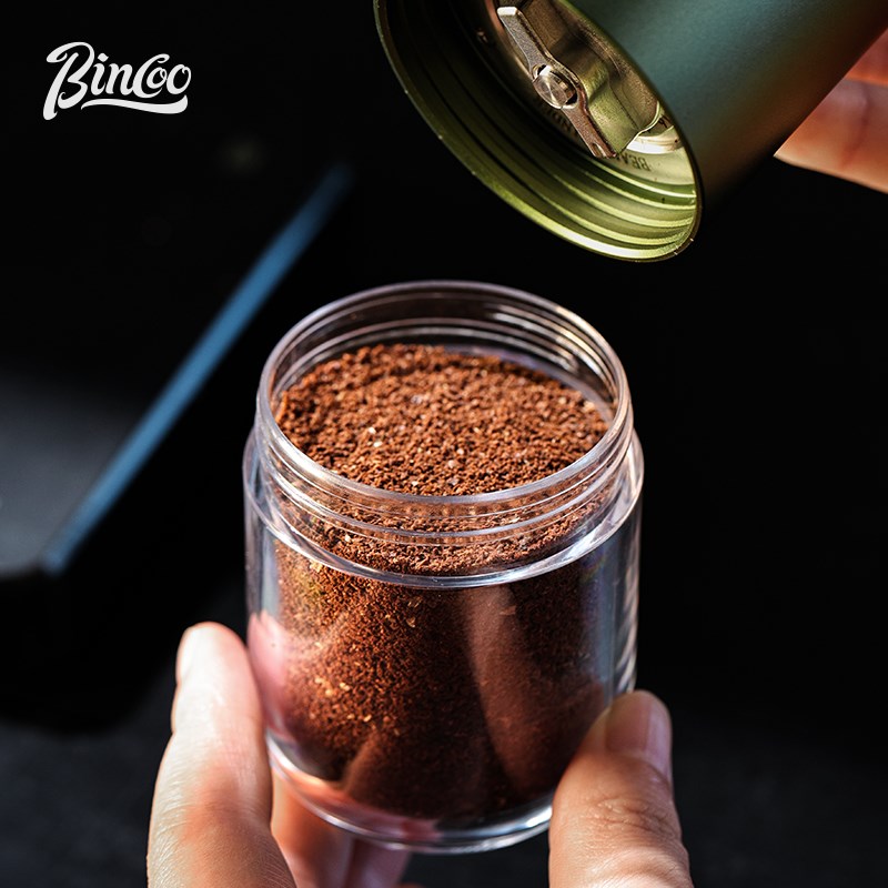 Bincoo手摇磨豆机橄榄绿便携式钢芯六星手冲手磨手动咖Z啡豆研磨