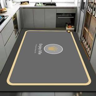 矽藻泥厨房专用地垫吸水防滑速干干脚垫子大尺寸满铺防油耐脏可擦
