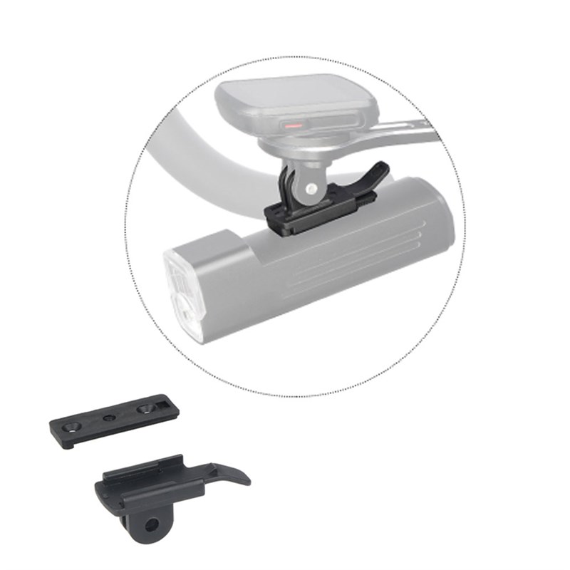 适用神火BL12下k挂配件 自行车灯改装码表架GoPro转接口扁把支架