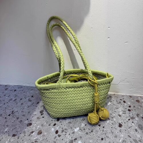 手工编织菜篮子包包法式复古度假