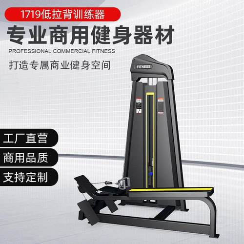 商用坐姿低拉背训练器材健身房器材坐式水平低拉背训练器械械厂家