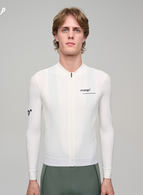 【秋冬新色】MAAP 男士 Training 系列 加绒长袖骑行服 白色