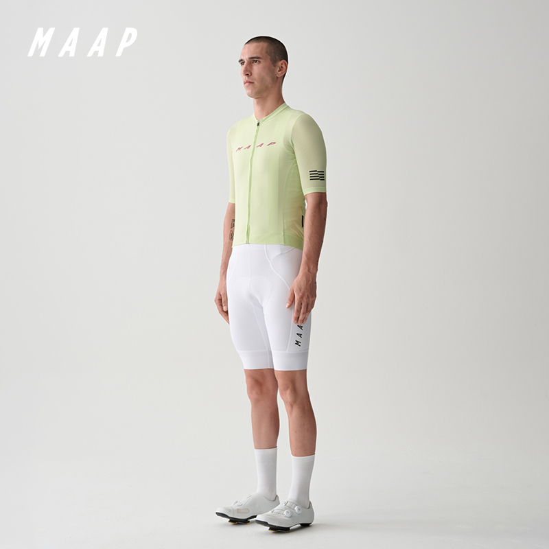 【限定】MAAP 男士 Team Bib Evo Cargo White 骑行短裤