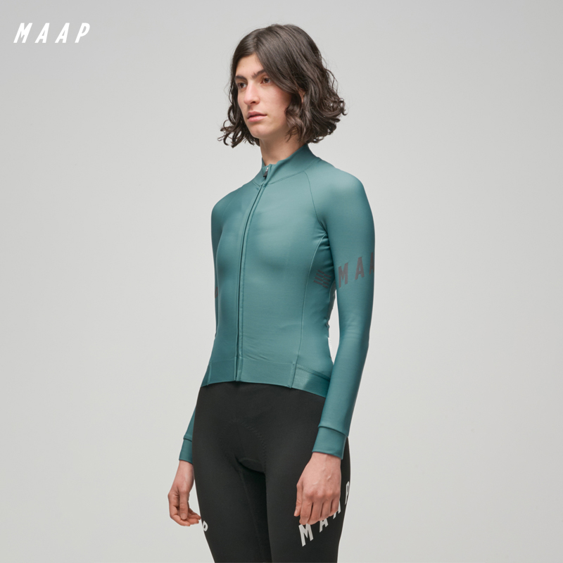 【新品】MAAP 女士 Aeon系列 远洋蓝 加绒长袖骑行服