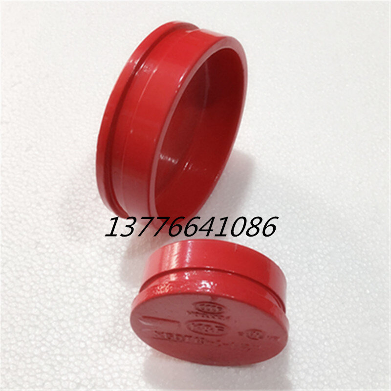 消防沟槽管件 卡箍盲板 沟槽堵头 封头 管堵65/80/100/150/200