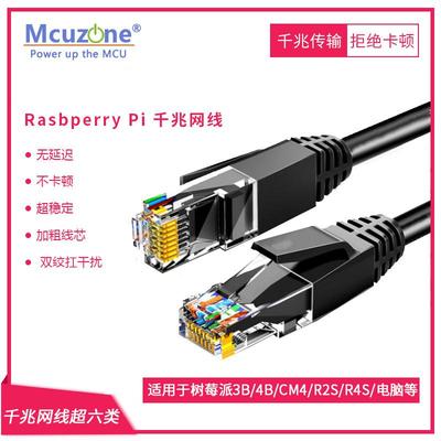 爆款千兆网线超六类1000/100/10M网速树莓派4BCM4R2SR4S