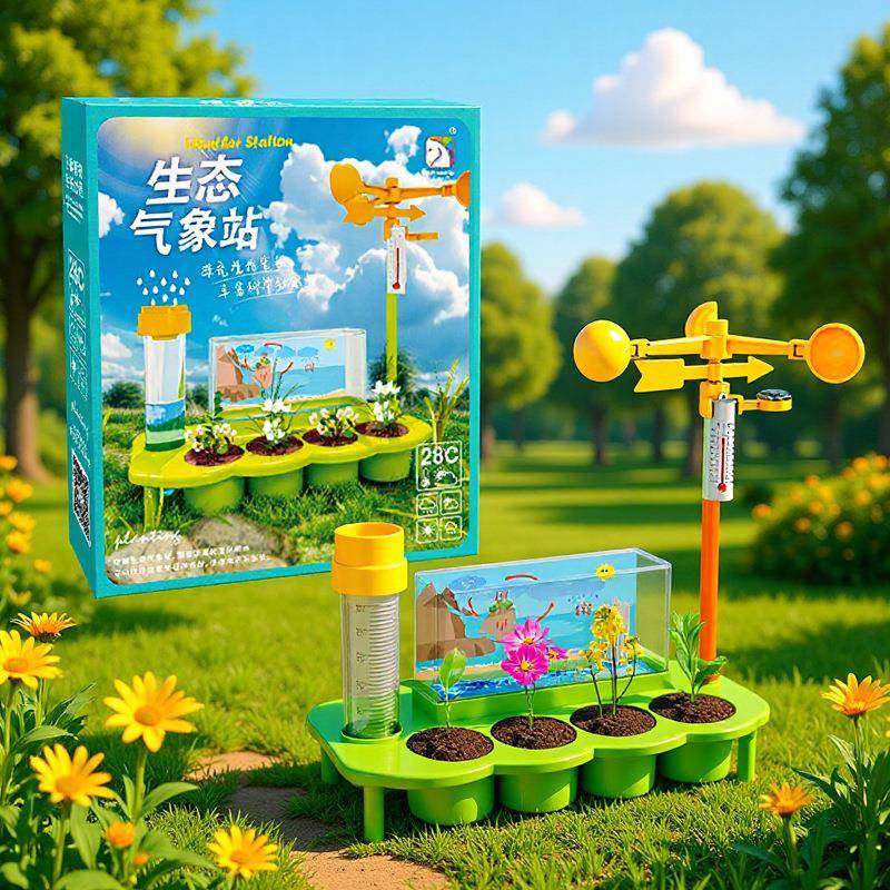 爆款学优马儿童科学实验气象站幼儿园STEAM教育植物生长天气观察,玩具/童车/益智/积木/模型,科学实验,淘宝优惠券,粉丝福利购,淘宝优惠卷