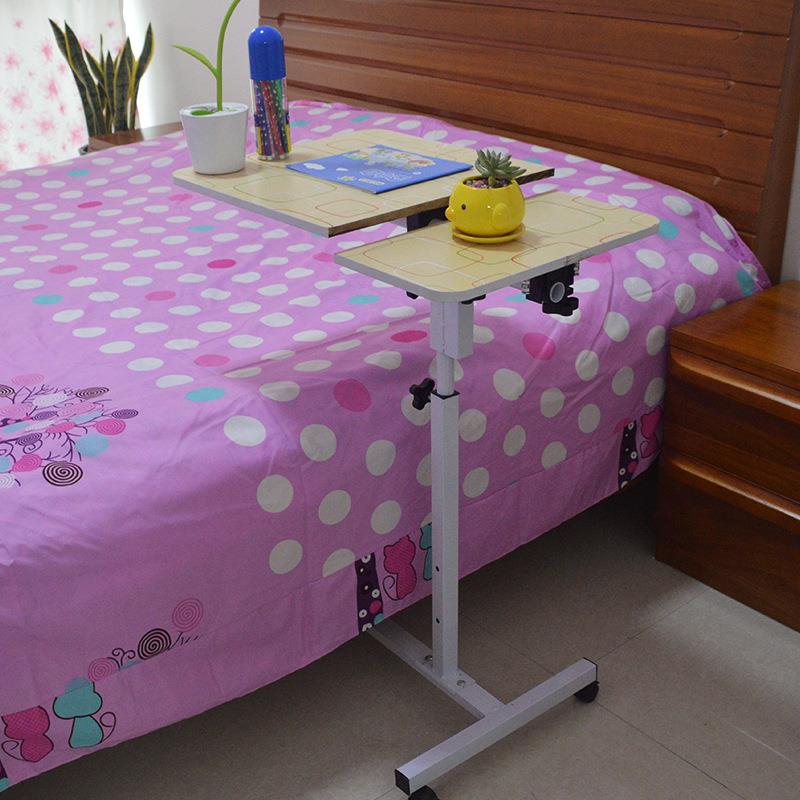 爆款厂家直销移动升降电脑桌家用旋转床边桌