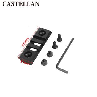 爆款Keymod系统通用20mm镂空金属槽导轨条MI鱼骨NSR配件