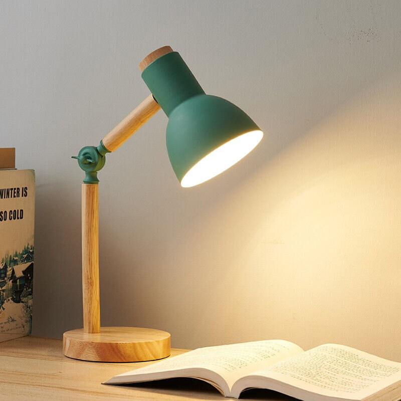 木丁丁北欧LED台灯学习工作阅读灯简约插电护眼灯寝室书桌卧室床