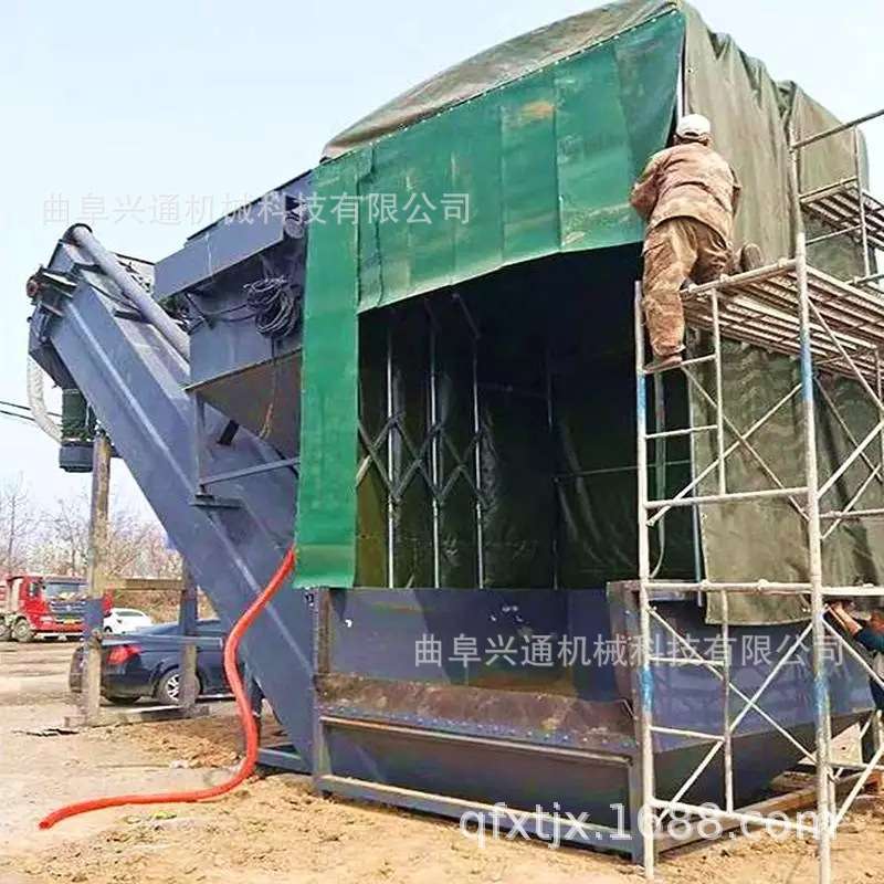 建材粉料倒运集装箱卸灰机 气力吸灰机 粉煤灰卸车气力输送机