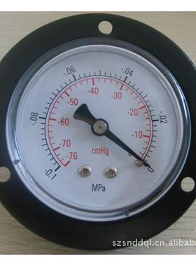 。铁壳0真空压力表 负压真空表 -7cmHg -30inHg -0.1MP -70mm