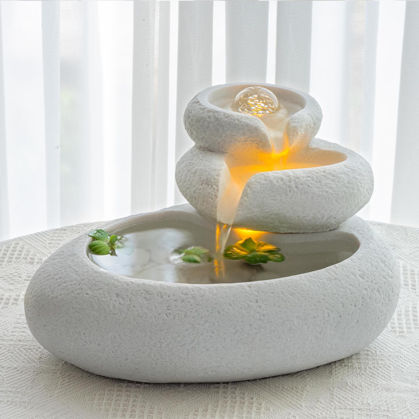 风水轮石头招财摆件室内玄关桌面