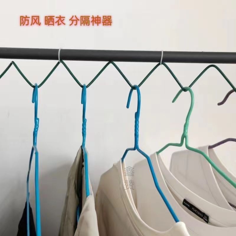 晾衣绳分割扣固定防吹落晾衣杆晾衣服隔离扣晾衣固定架子防风室外