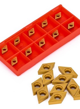 极速10Pcs DCMT0702n04 YBC251 Carbide Inserts 7 x 7 x 2mm Lat