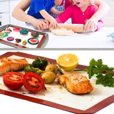 极速Silicone Baking Mat Rollizng Dough Mat Baking Pastry Pad