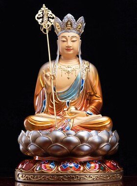 极速全堂佛像g供奉观音地藏王菩萨释迦牟尼佛弥勒佛笑佛铜雕纯彩