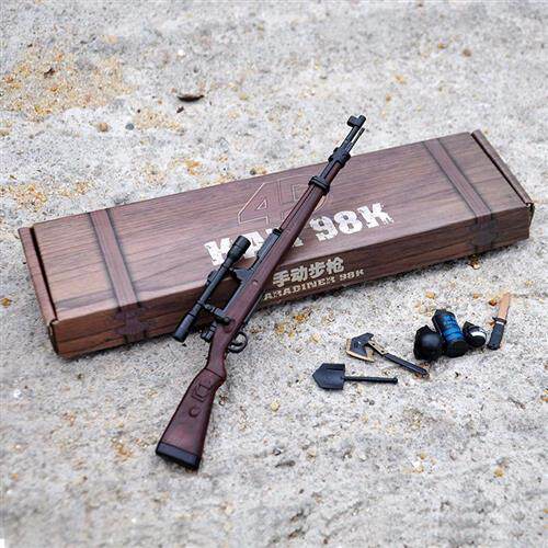 新品4D拼装1:6狙击步枪模型6件套1F2寸兵人枪械武器军事风格男孩