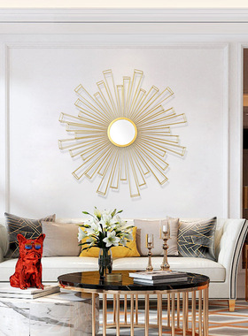 极速轻奢家居f挂件万花筒壁饰铁艺摆件电镀拉丝防锈防潮样板房装