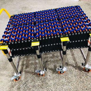 极速卸货神器装卸车搬运神器福y来轮伸缩线转弯输机传带下货滑梯