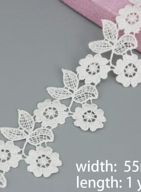 极速(1 yards/lot) whites Handmade  lace lace jewelry patchwo