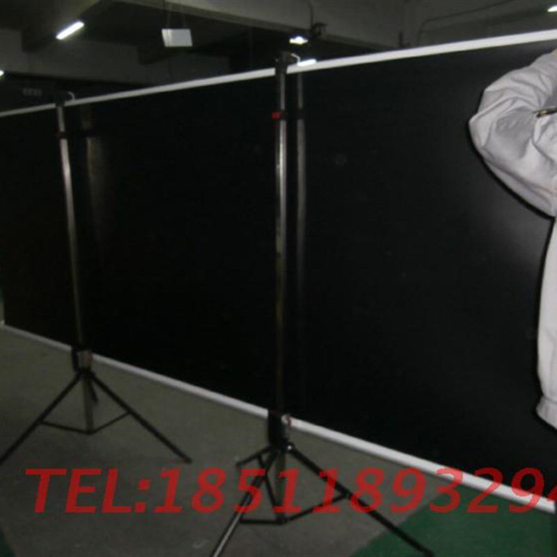 极速新品150寸双支架幕4:3/1y6y:9投影幕布  户外移动幕布可携式