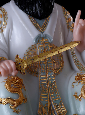 极速张天师神像供奉道家祖师爷龙虎山正一L真人张道陵道长摆件汉