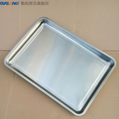 新品304d加厚不锈钢大方盘托盘菜餐盘烧烤盘蒸餐盘加大盘子长方形