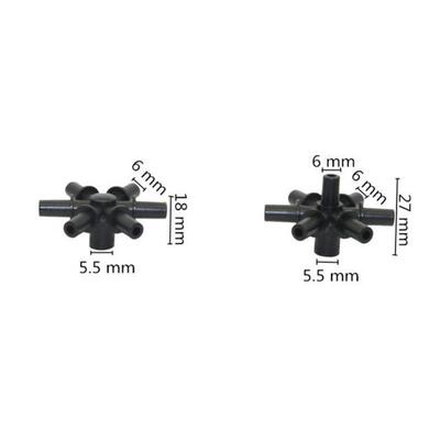 新品6-wady, 7-way Splitter for 6mm Interfaces Sprinkler Gard