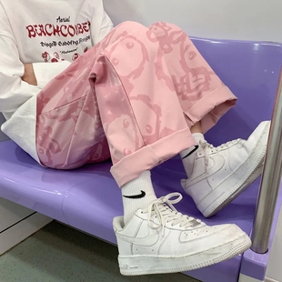 Wide Atpparel Leg Pants Korean 极速Personality Women Street