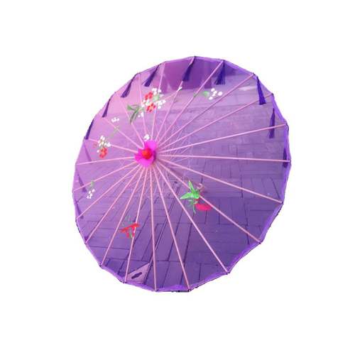 极速傣族舞伞透明婚礼舞蹈伞带穗子边布艺油纸伞T流苏伞汉服道具