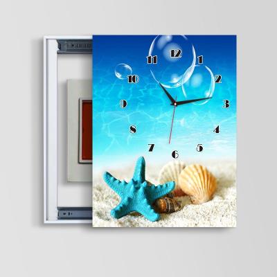 极速箱带装饰电表拉客p遮挡钟表装饰画配电箱推拉电闸客厅挂钟竖