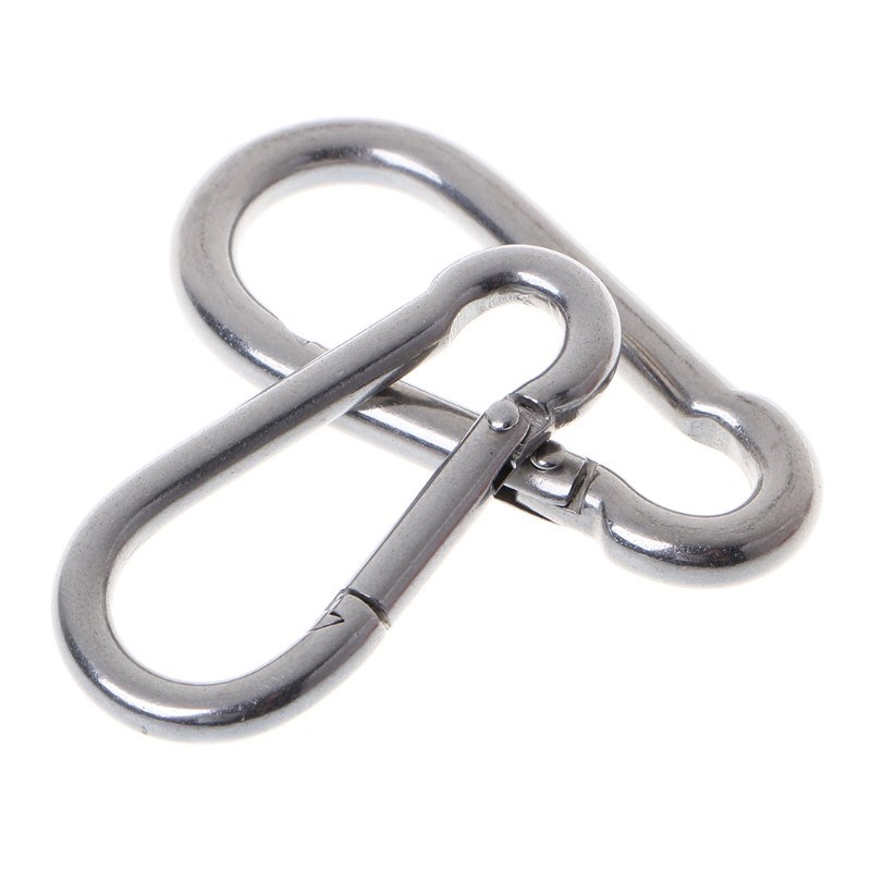 速发1 Pc 304 Stainless Steel Spring Carabiner Snap Hook Keyc