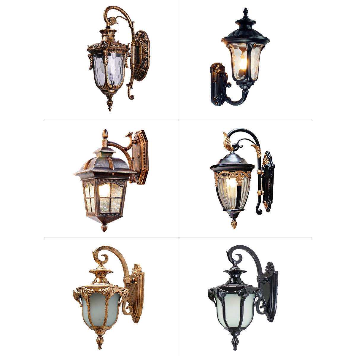 欧式户外壁灯防水高端美式别墅外墙庭院围墙复古墙灯阳台室外壁灯
