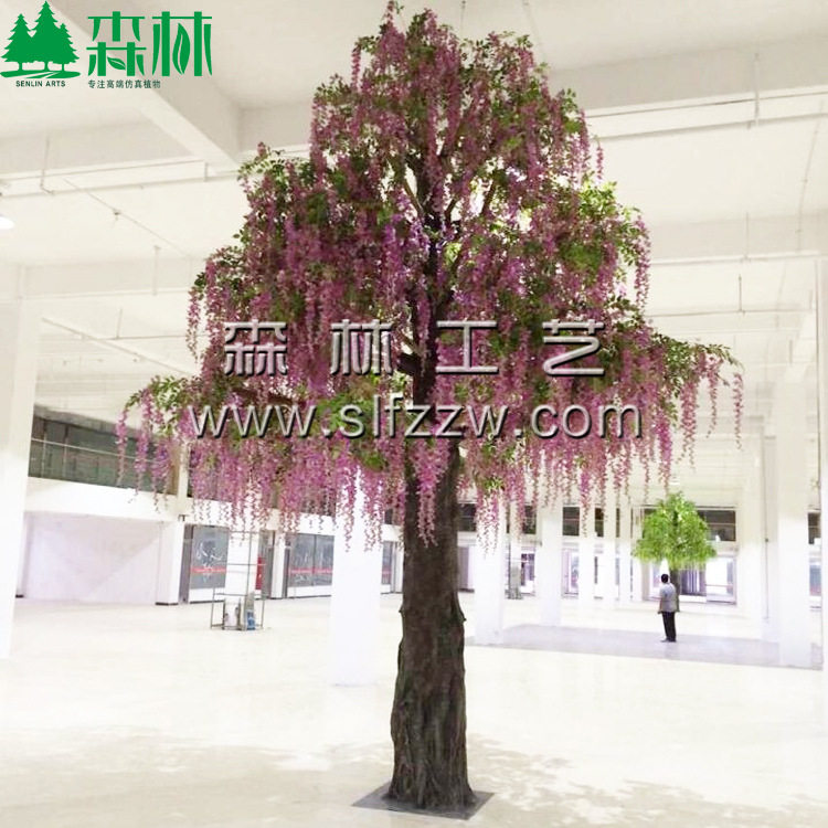 工厂设计仿真树高仿生豆花树 室内绿植摆放喜庆装饰用品批发假树