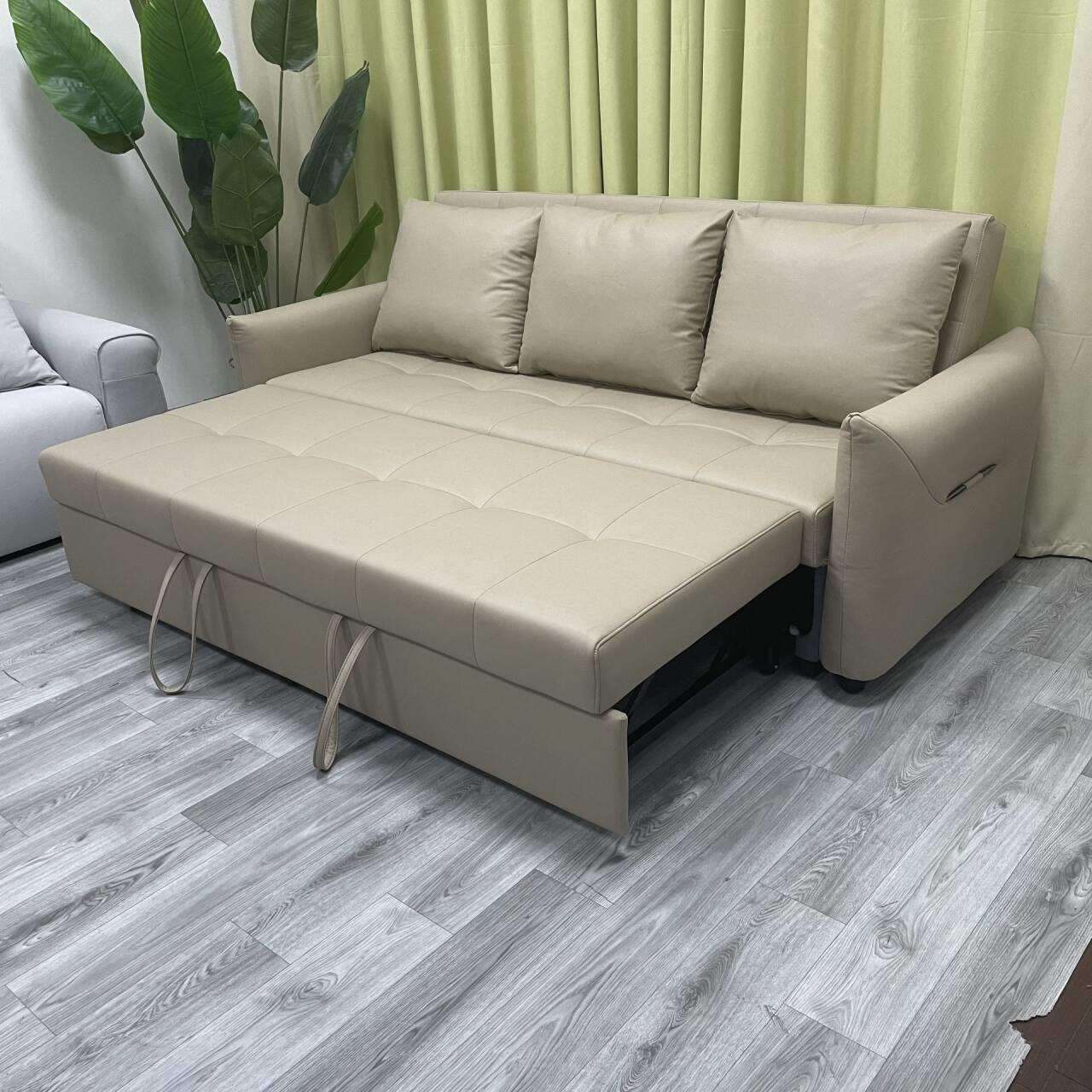 科技布直排沙发床客厅多功能小户型双人位折叠沙发床两用